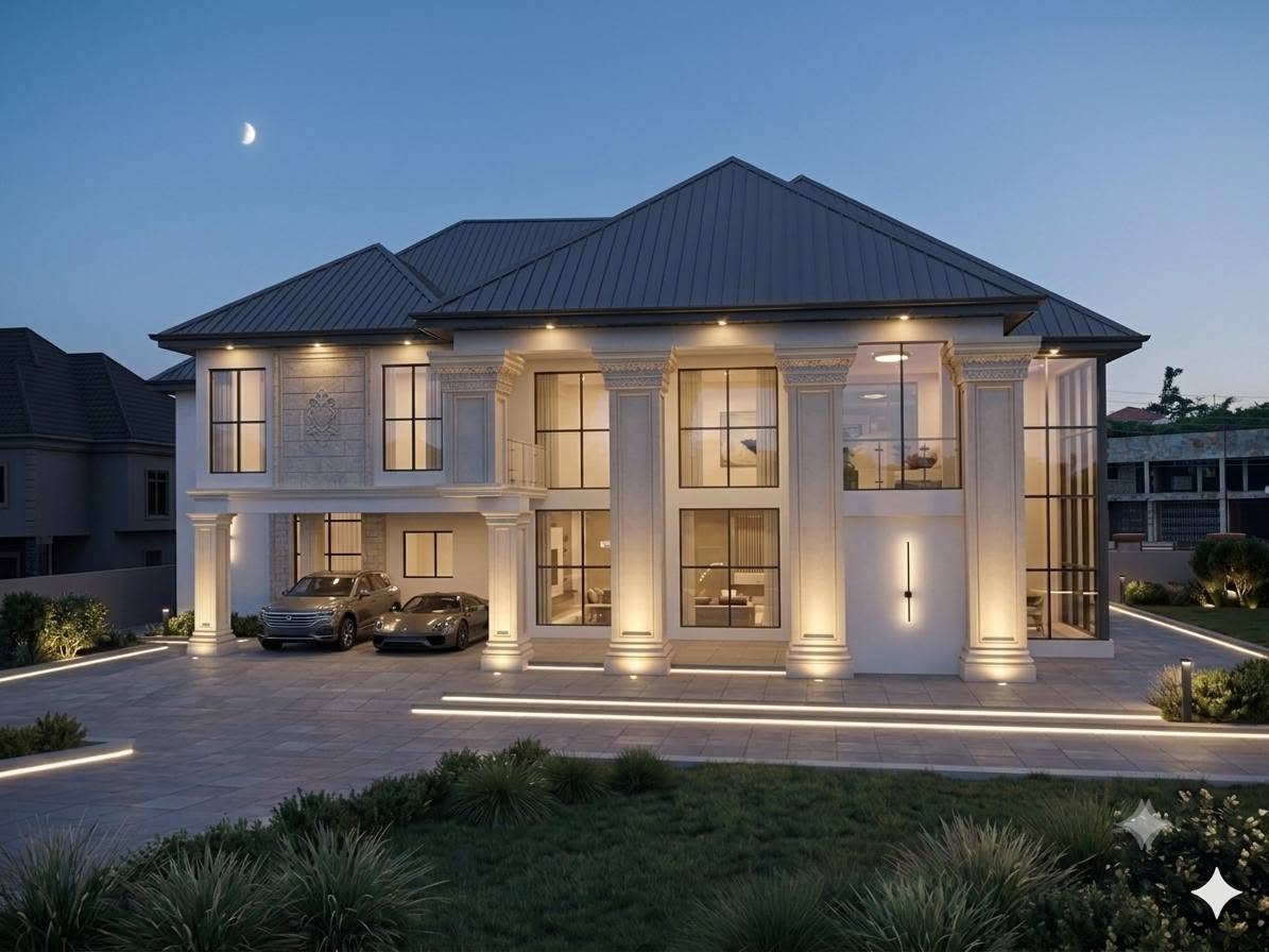 Luxury residential villa building construction in Ghana by Werner Construction Consult